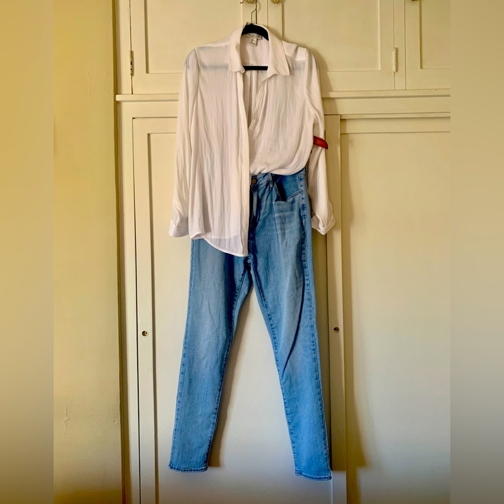 RACHEL ZOE White Blouse (L)